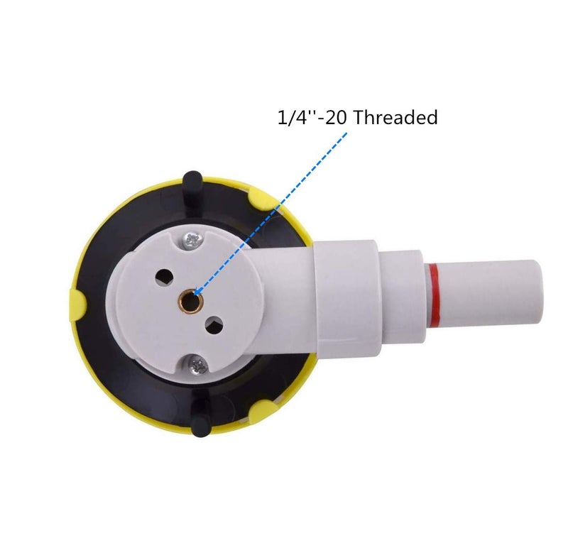ZUOS 3" Mounting Vacuum Suction Cup with 1/4"-20 Female Thread, Small Hand Pump Glass Sucker for Car Camera (3" suction cup) - Image 2